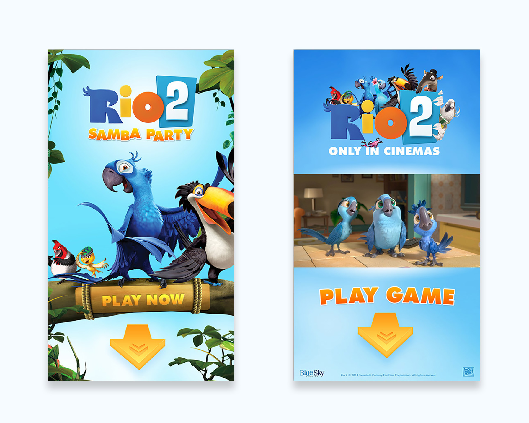 Rio 2 Interactive Dancing Game Loading Screen